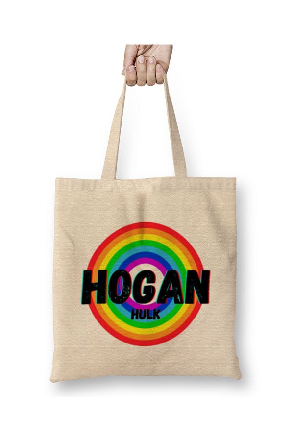 Humuts Hulk Hogan Vintage Retro Rainbow Style Warriors Design Wrestlers Gift Tote Bag Long Handle Trendyol
