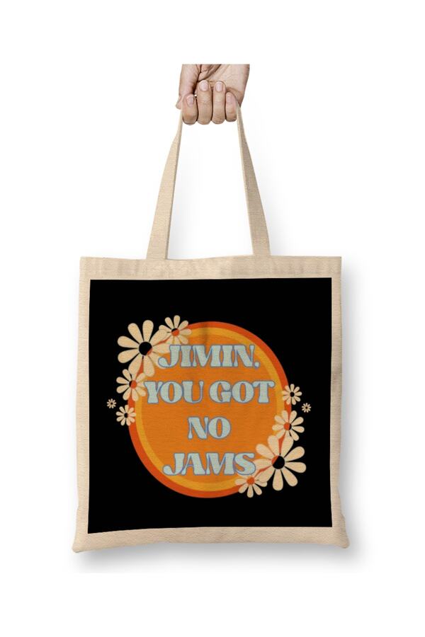 Baskı Dükkanı-Bts Jimin You Got No Jams Tote Bag Long Handle 1