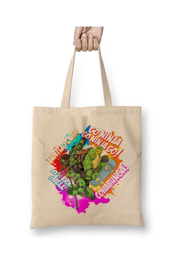 Humuts-Ninja Turtles Ninja Turtle Power Tote Bag Long Handle 1