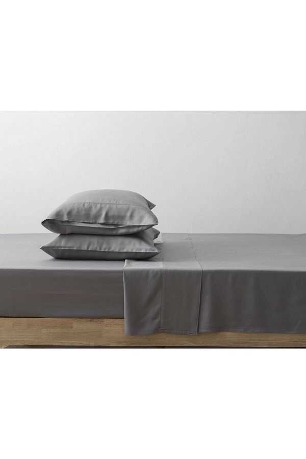 Sheri Home-Soft Texture Double Sheet Set Smoke Gray - 180x200 1