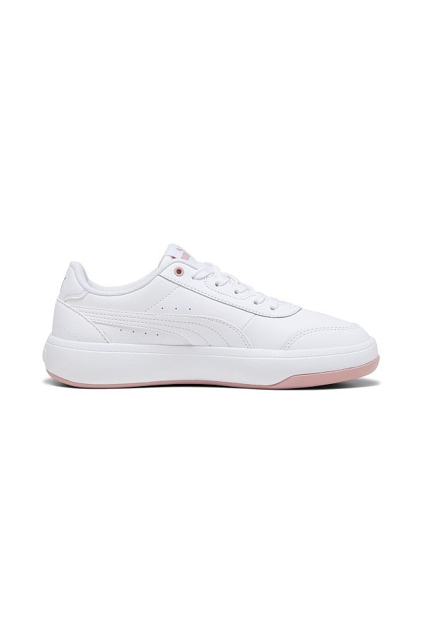 Hot pink and white puma shoes on sale