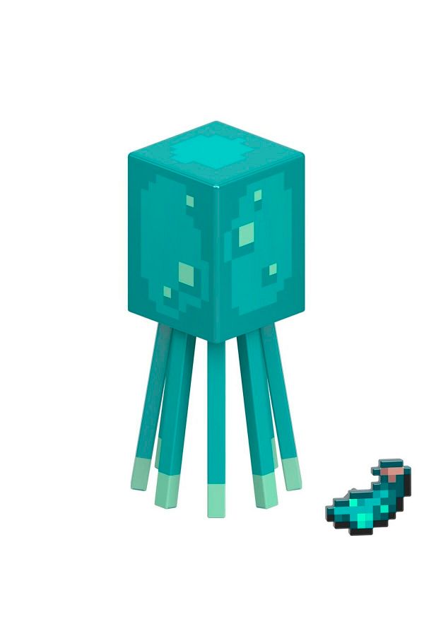 MINECRAFT-Figures with Accessories Glow Squid HLB16 1
