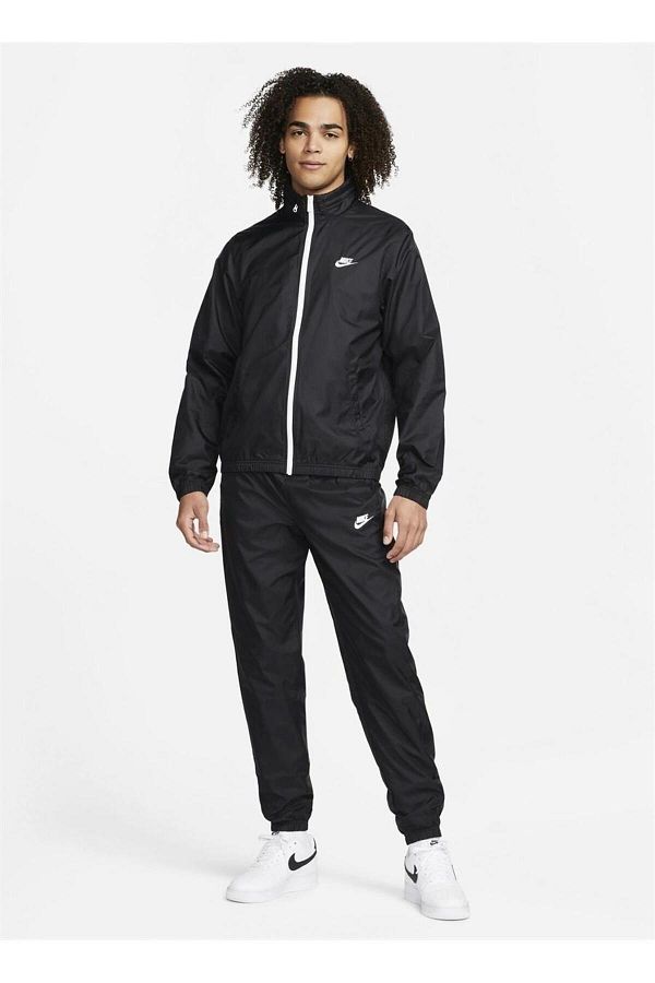 Black nike tracksuit set hot sale