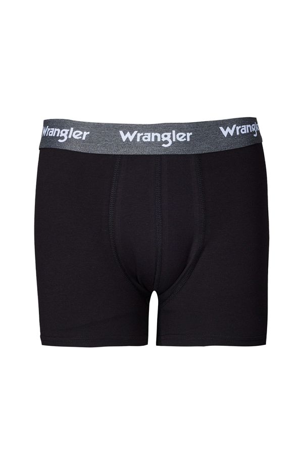 WRANGLER-Regular Fit Regular Cut Black Single Boxer 1