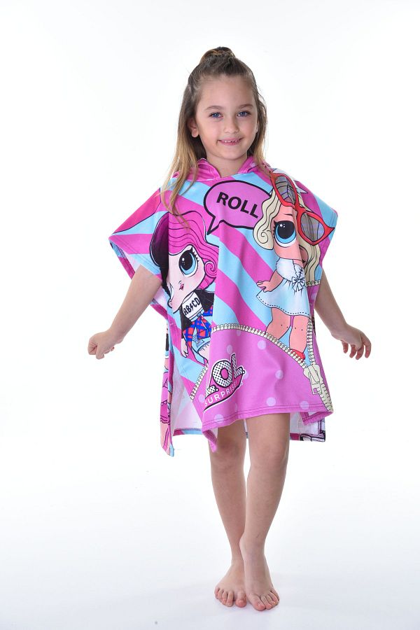 Rs Ramuni Girl s Beach Towel Poncho Lol Doll Trendyol