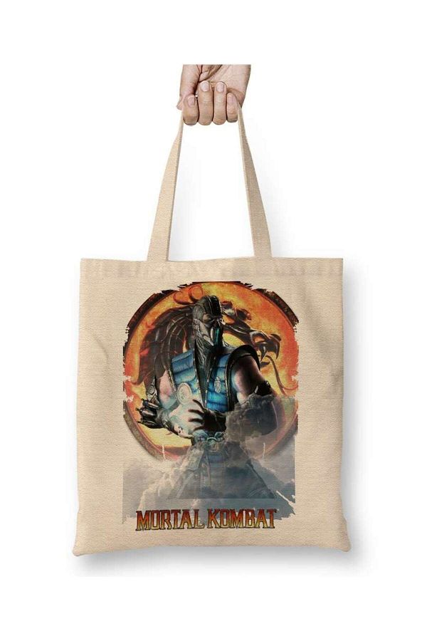 Humuts-Sub Zero Mortal Kombat Game Tote Bag Long Handle 1