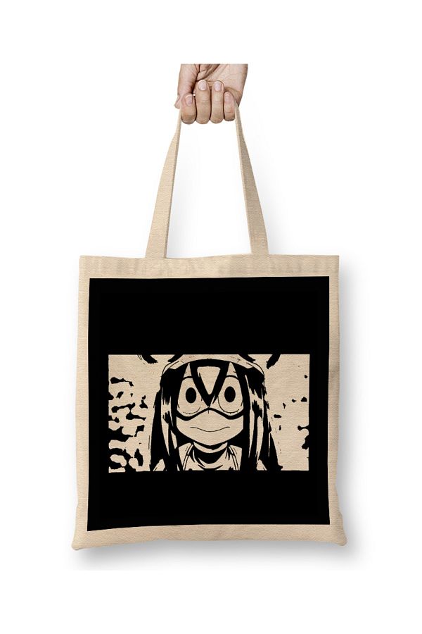 Baskı Dükkanı-My Hero Academia Tsuyu Asui Froppy Tote Bag with Long Handle 1
