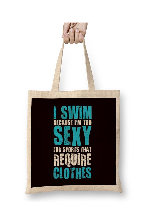 Bask Dukkan Funny Swimmer Water Sports Indoor Freestyle Swimming Pool Tote Bag Long Handle Trendyol