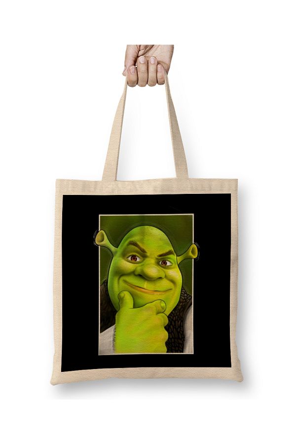 Baskı Dükkanı-حقيبة Shrek Not in My Swamp ذات مقبض طويل 1