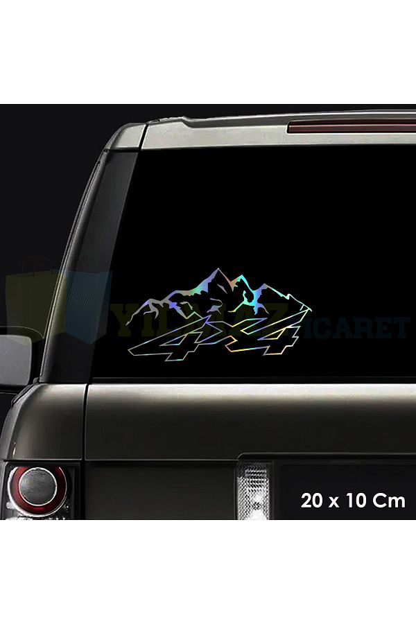yılmazetic-4x4 Toyota Ford Jeep Mitsubishi Off Road 4x4 Hologram Auto Sticker Sticker Pasting 20 X 10 Cm 1