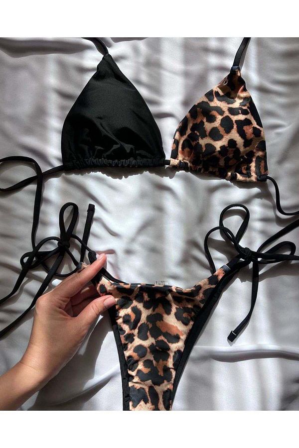 nuriçgiyim-Leopard double color bikini set 1