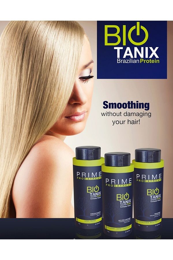 Prime Pro Prime Set of 3 Biotanix Natural Dyed Hair Brazilian Protein Shampoo Hair Mask 1100ml Trendyol