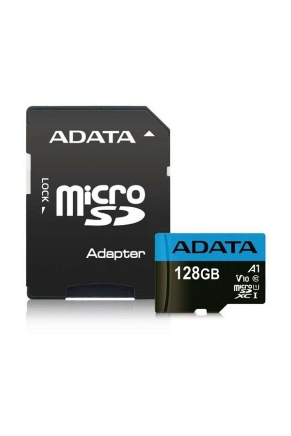 Adata-Micro SD 100/25MB/s Class10 Memory Card 128 GB AUSDH128GUICL10A1-RA1 1