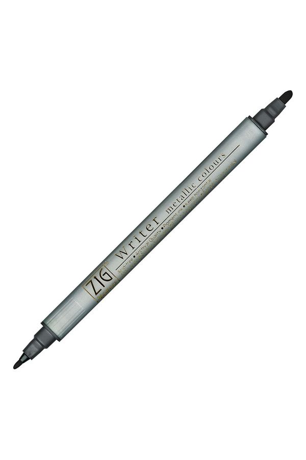 Zig-8000 Double Sided Metallic Invitation Pen N:127 Black 1