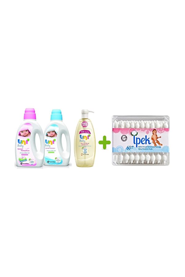 Uni Baby Sıvı Deterjan Yumuşatıcı 1000 ml Banyo Set