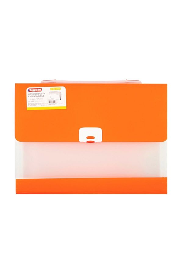Bigpoint-Padded File 13 Pockets Lolly Orange 1