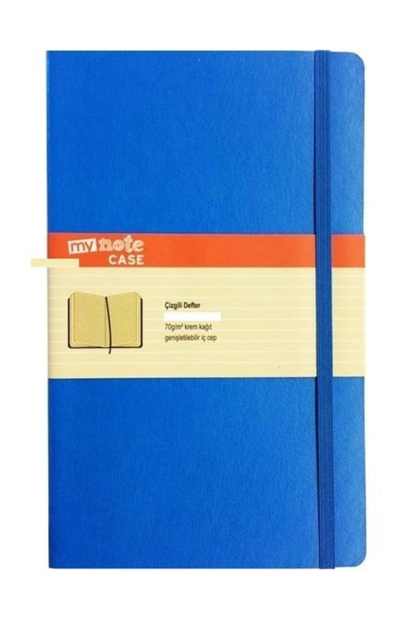 Umix-Myn300-b-ç Husă Mynote 19x25 Notebook 96 Yp. Copertă rigidă albastru deschis în dungi 1