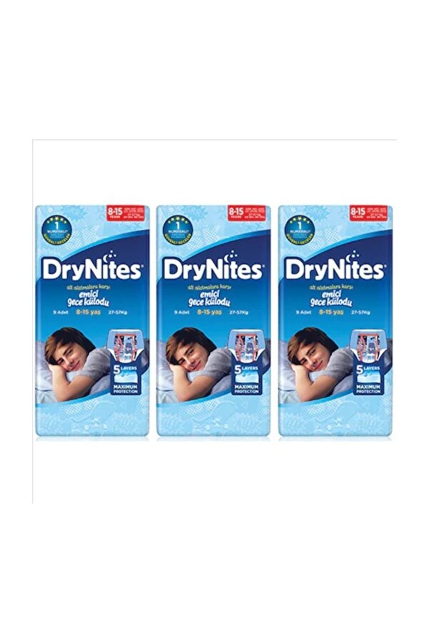 Huggies Drynıtes Erkek Emici Gece Külodu 8-13 Yaş 27 Adet