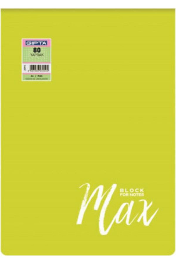 Gıpta-Checked Wire Stitched Plastic Covered Memo Pad Max A4 80 Sheets 1