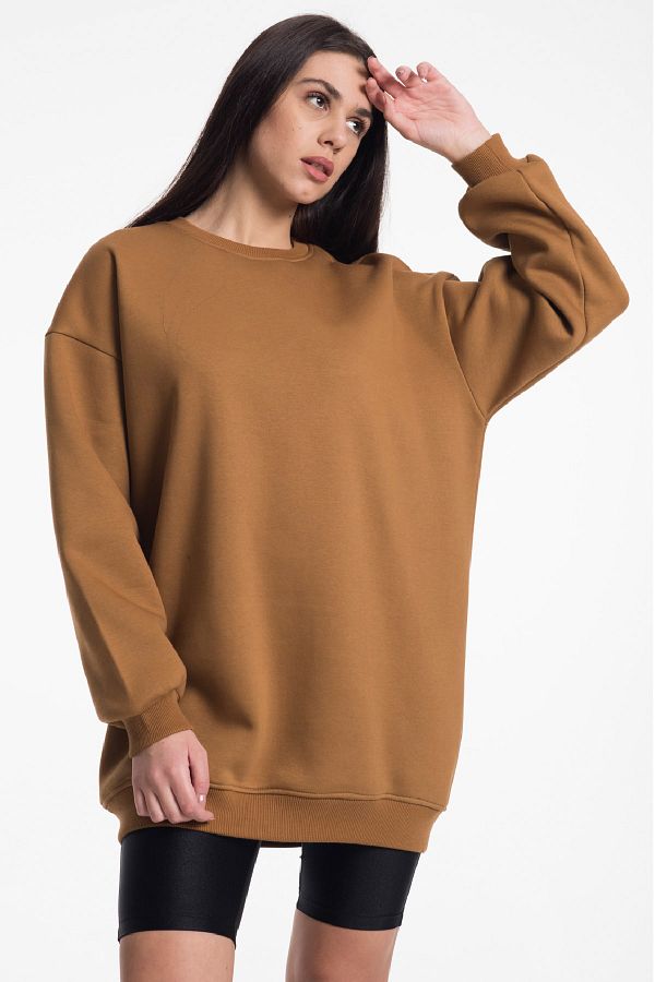 CAYA Women s Sweatshirt Tan Color Trendyol
