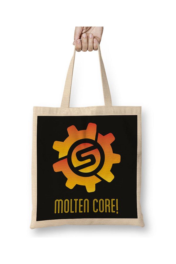 Baskı Dükkanı-Torbjorn Molten Core Logo Overwatch Tote Bag Long Handle 1