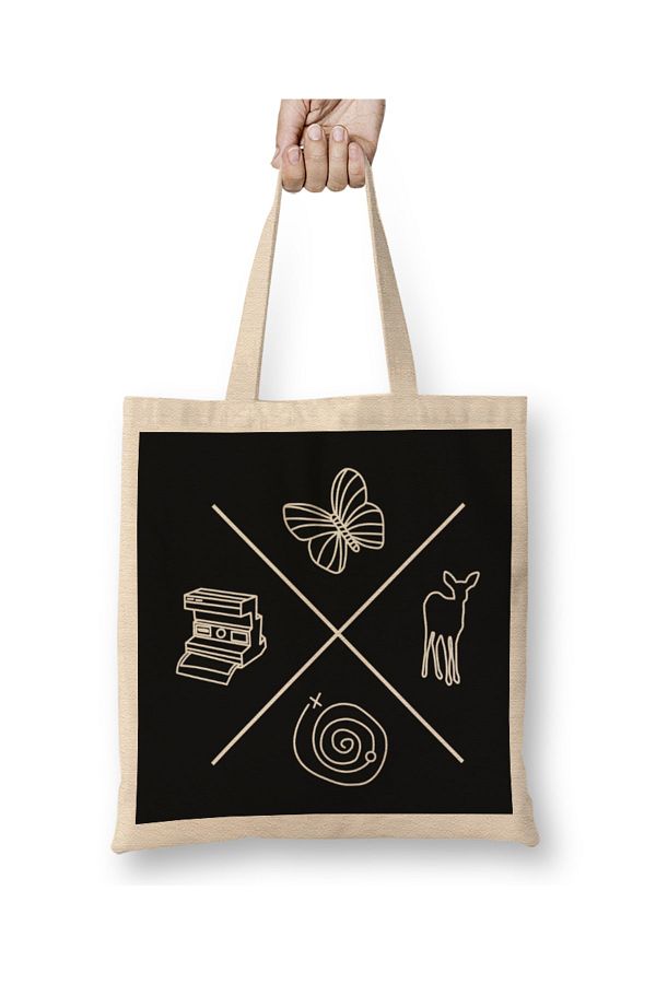 Baskı Dükkanı-Life is Strange Max Caulfield and Chloe Price Tote Bag Long Handle 1