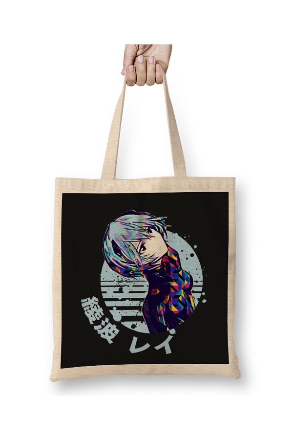 Baskı Dükkanı-Rei Ayanami 04 Cloth Bag Long Handle 1