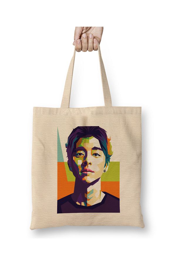 Humuts-Gong Yoo 01 Cloth Bag Long Handle 1