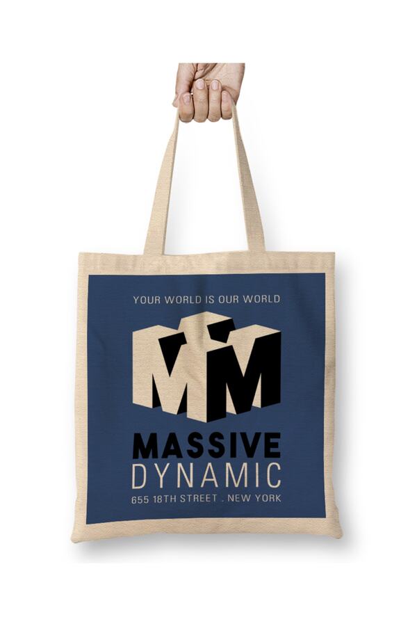 Baskı Dükkanı-Fringe Massive Dynamic Logo Cloth Bag Long Handle 1