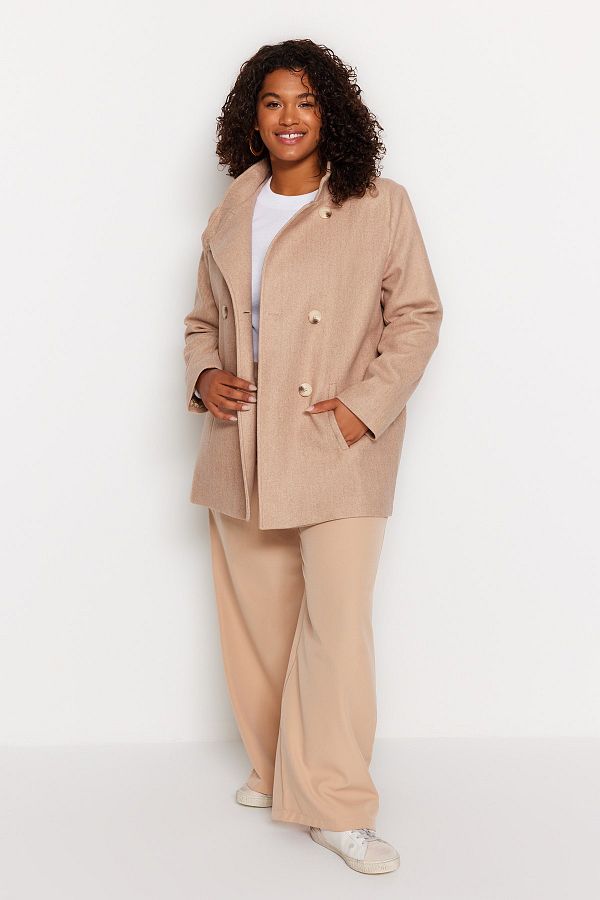 Stand collar coat womens on sale