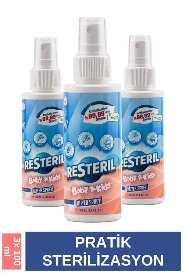 Resteril Bebek Dezenfektan Spreyi Çocuk Dezenfektan Oyuncak Temizleyici Klozet Dezenfektan Sprey Set