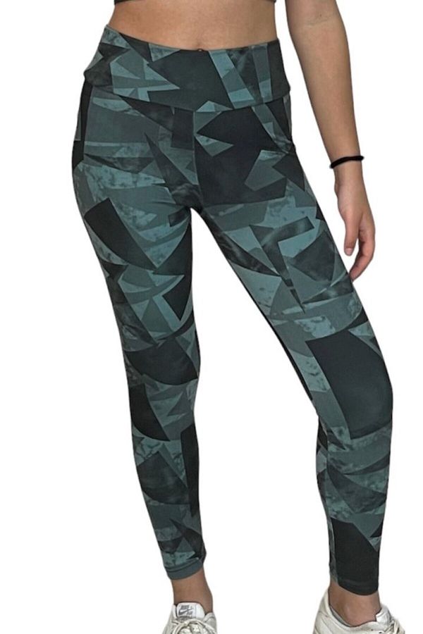 brusq-High Waist Leggings - Digital Patterned Sports Leggings 1