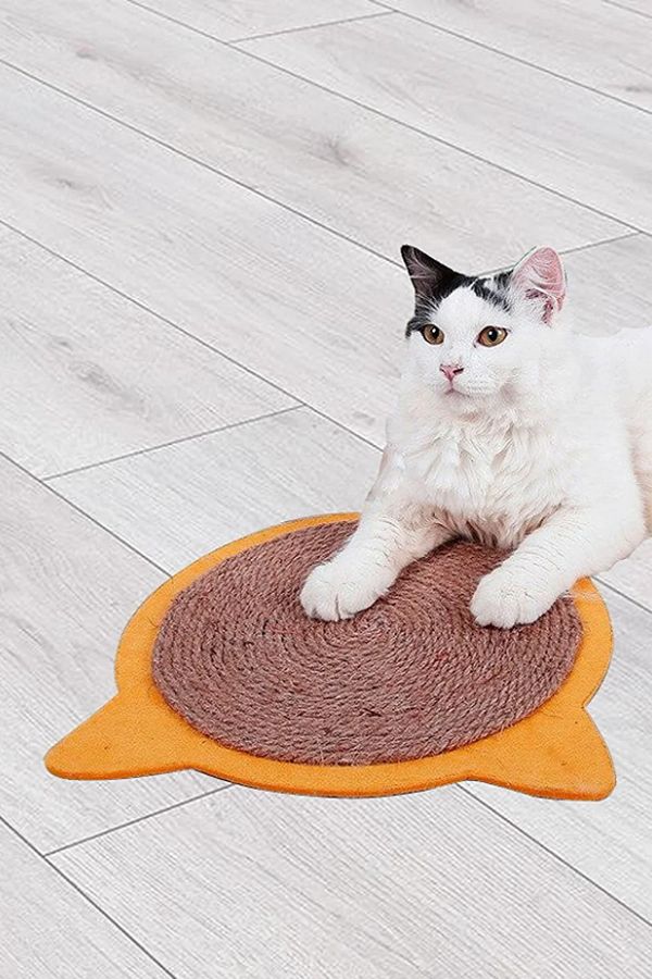 UTKU TASARIM Pissy Cat Scratching Mat Jute Hessian Rope Cat Toy Scratching Mat Trendyol