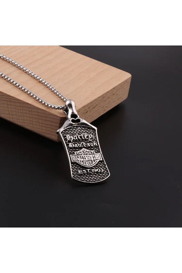 Harley davidson stainless steel necklace clearance