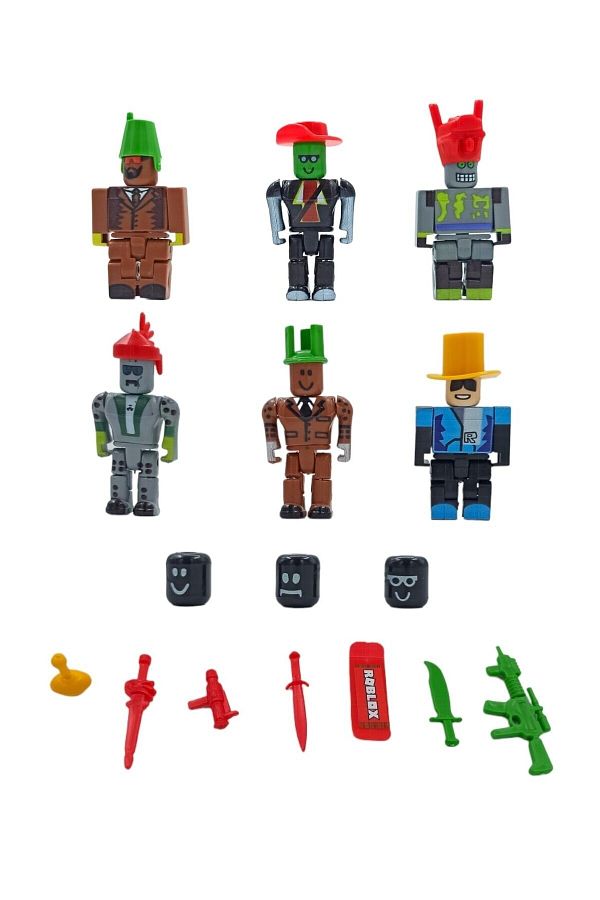 PopŞeker-Toy Roblox Figures Legends of Roblox Set of 6 Characters with Accessories 1