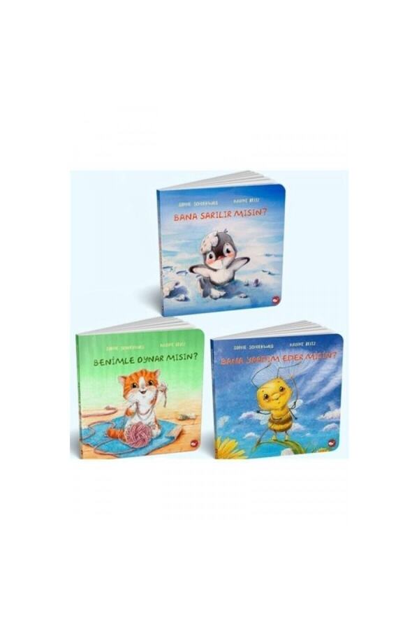 Beyaz Balina Yayınları 0-3 Yaş Resimli İnteraktif Çocuk Kitapları Set 2 (3 Kitap Takım)