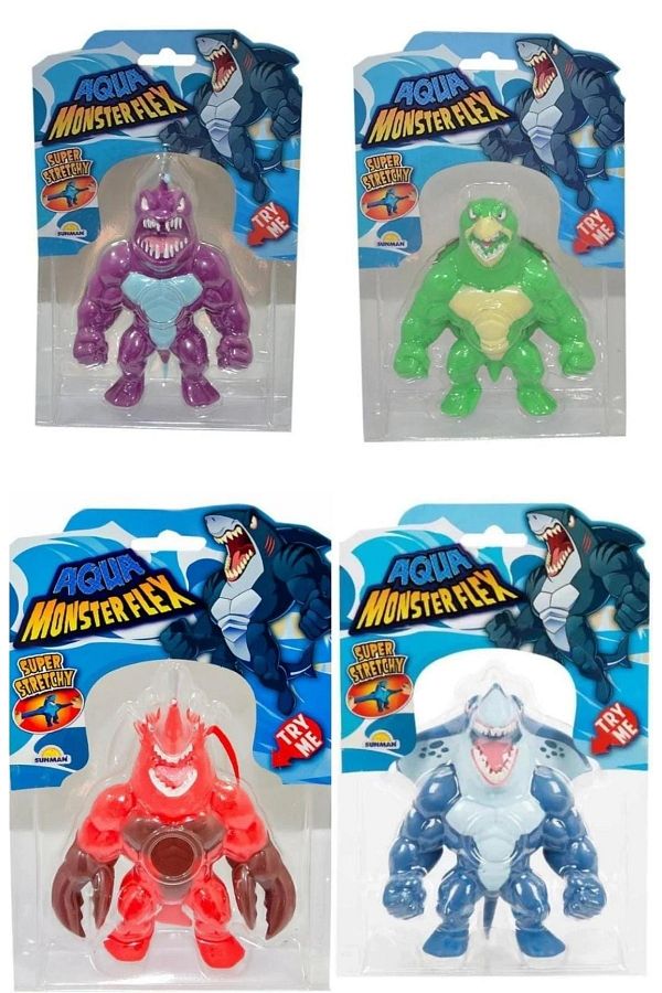 Tower Toys Stretch Toy Aqua Monsterflex Super MANTAREX RED CROK TURTLE JIM FANTOM Quadruple Figure New Model Trendyol