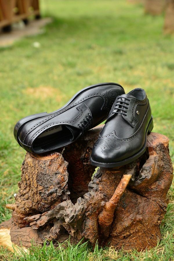 Pierre Cardin Men s 100 Leather Black Classic Shoes a Model that Offers Elegance and Comfort Together with its Innovative Style Trendyol
