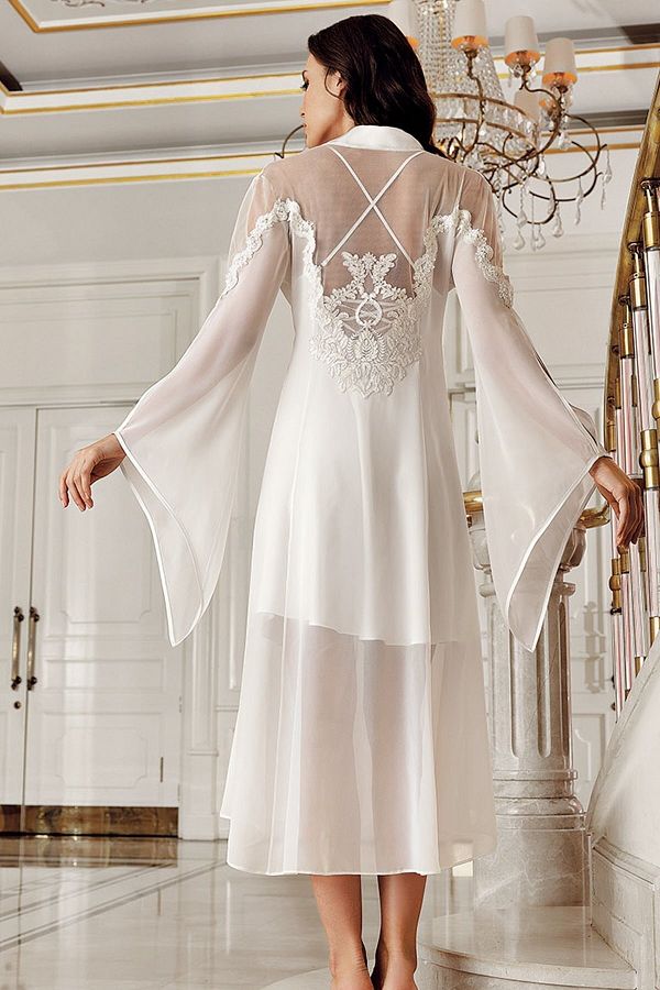 Lace dressing gown on sale