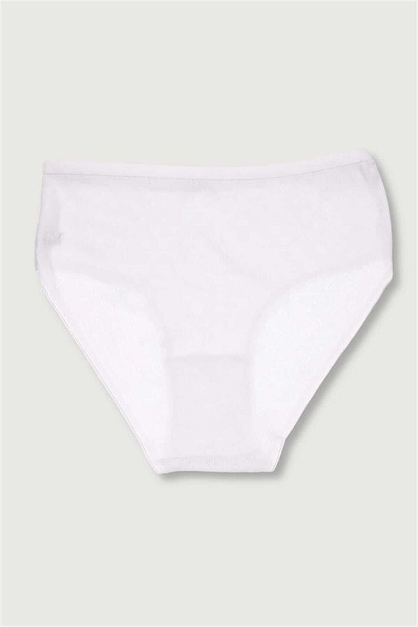 ÇamaşırcımShop-100% Cotton Ribbed Bato High Waist Panties 1