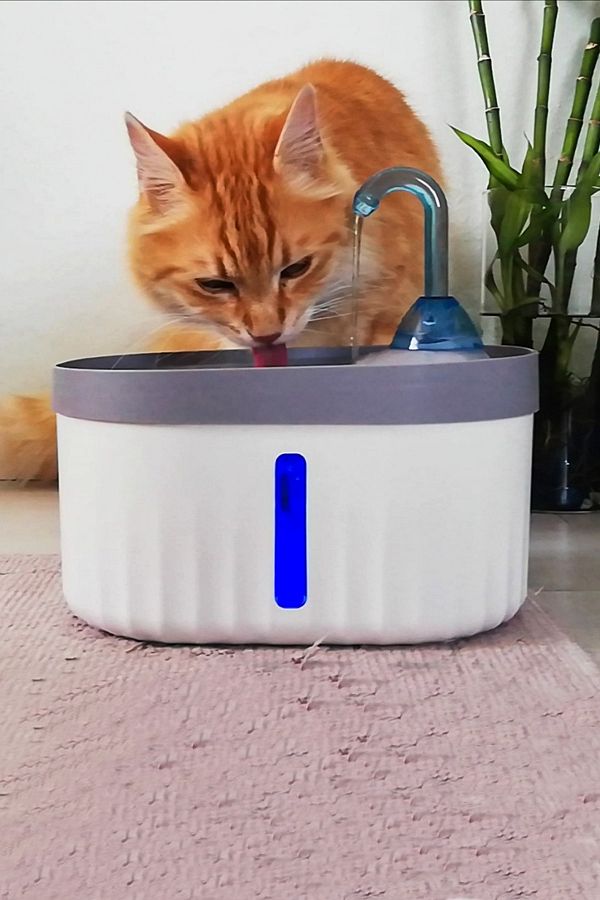 ATA HOME-AQUATA Automatic Cat Dog Waterer Water Fountain and Spring Lighted Ultra Quiet USB Connection 2.3 lt 40db 1