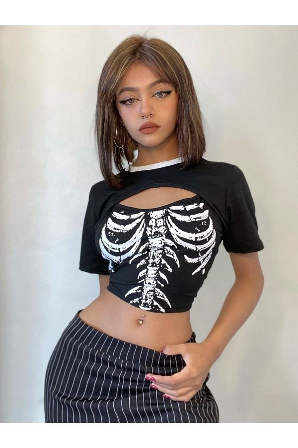 Planet Butik-Super Crop and Skeleton Design Hanging Set of 2 1
