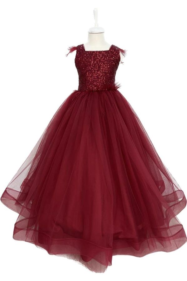 Burgundy High Low Long Prom Dresses/ Fluffy Tulle Women Formal Party Dress/  Popular Evening Gowns - Etsy Denmark