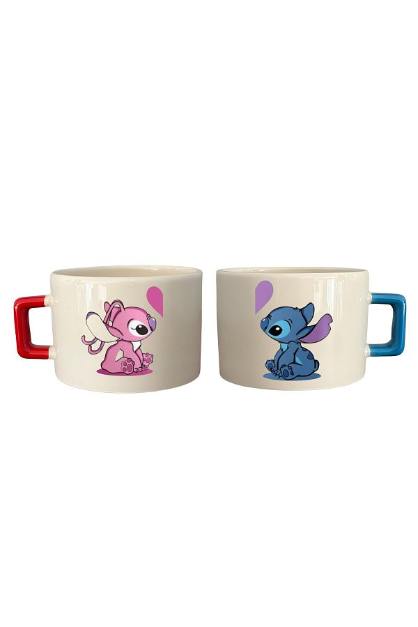 GünayStore-DRAWING CHARACTER CHARACTER PRINTED CERAMIC NESCAFE & LATTE SPECIAL FOR LOVERS 1