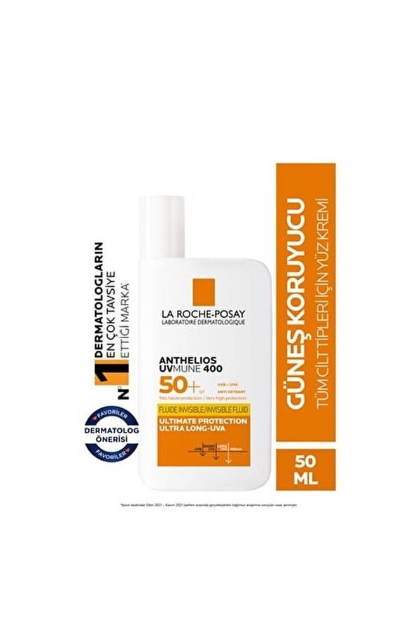 La Roche Posay-Anthelios UVmune Fluid SPF 50+ - Light and Fluid Texture Face Sunscreen 50 ml 1
