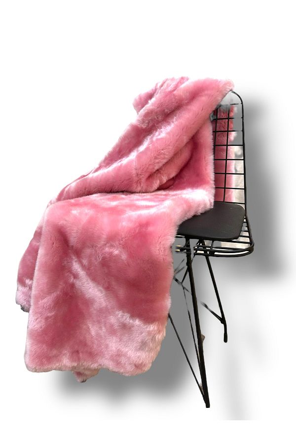 PLUSH STUDIO-Zp-Toscana/rabbit 1300gr Powder Pink Soft Woven Plush Fabric 50x150 cm home textile, upholstery, 1