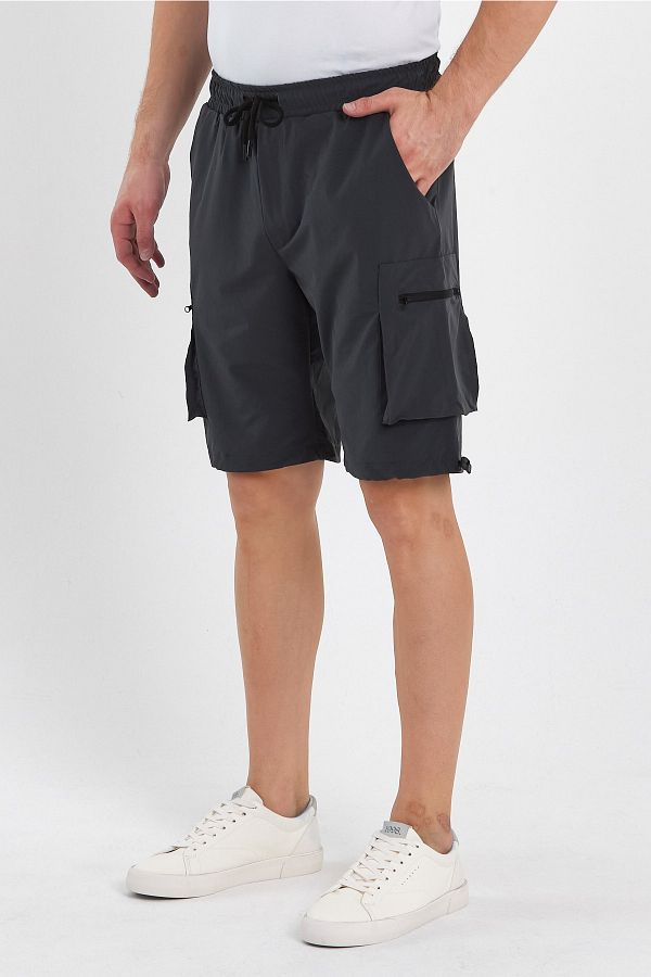 GENIUS STORE Men s Shorts Zippered Sports Lycra Outdoor Bermuda Pocket Capri Sports Shorts Trendyol
