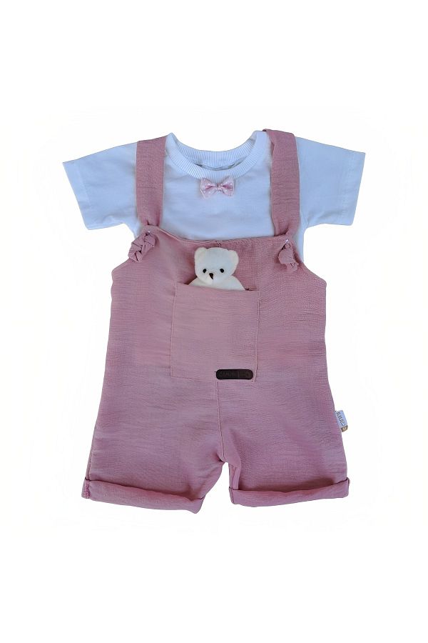 Baby pink salopettes online