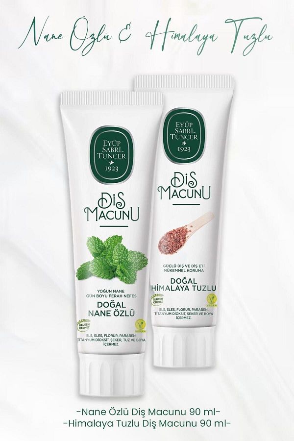 Eyüp Sabri Tuncer-Toothpaste Mint Extract 90 ml and Himalayan Salt 90 ml 1