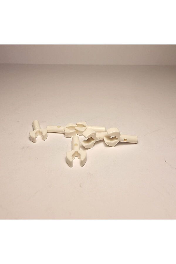 LEGO-MOC Custom Accessory Bar 1L Mechanical Claw Mechanical Hand White 2pcs to send 1